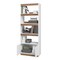 Manhattan Comfort Ratzer Bookcase in White and Brown BC-316AMC193 - alternate 6